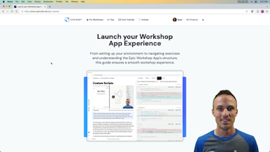 Get Started with the Epic Workshop App